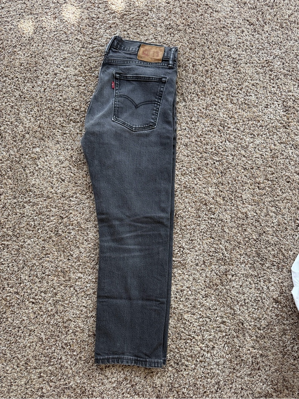 Levi's Men's Charcoal Slim Straight Jeans 33x25